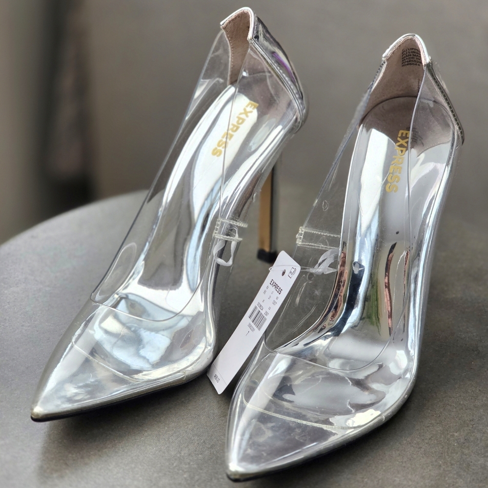 Express Women's Transparent Stiletto Heels